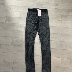 Faux Leather Black Leggings
